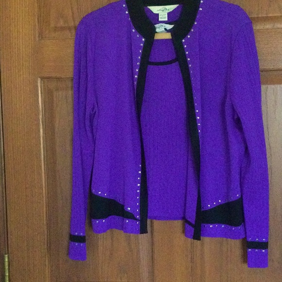 Women’s 3 pc purple skirt set. Size L. - Picture 1 of 4